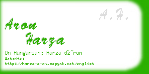 aron harza business card